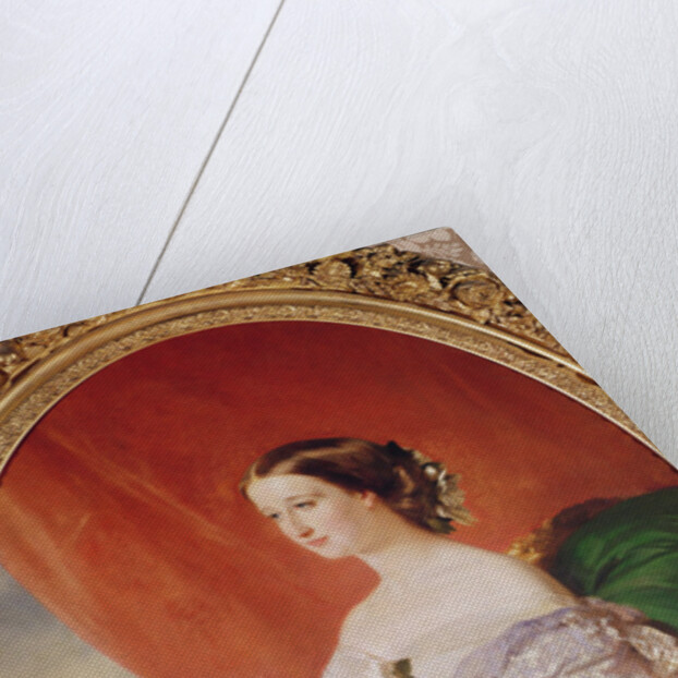 Empress Eugenie after a portrait by Francois Xavier Winterhalter by Jean Baptiste Ange Tissier