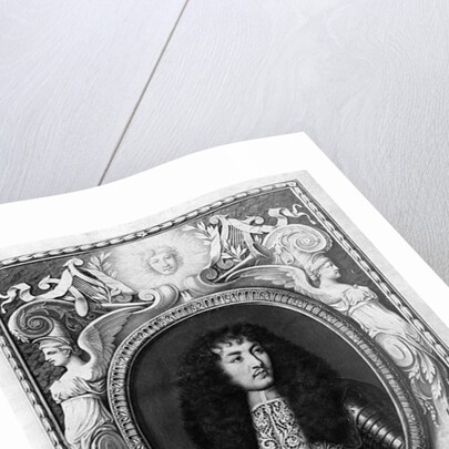 Medallion Portrait of Louis XIV by Nicolas Robert
