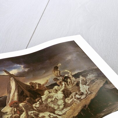 Second study for the Raft of the Medusa by Theodore Gericault