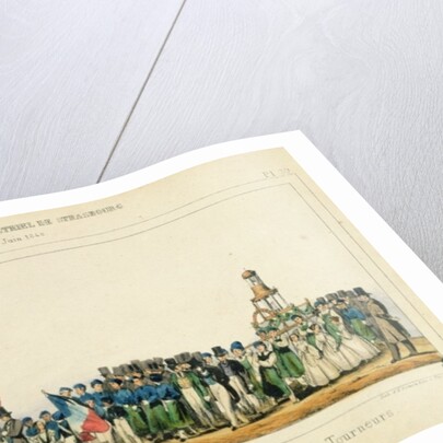 Procession of the Chair Manufacturers at Strasbourg, 25th June 1840 by Frederic Emile Simon