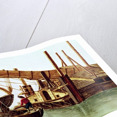 Dredging a canal by Jan van Grevenbroeck