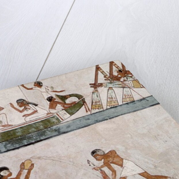 Sacrifice and purification of a bull, and a sailing ritual by Egyptian 18th Dynasty