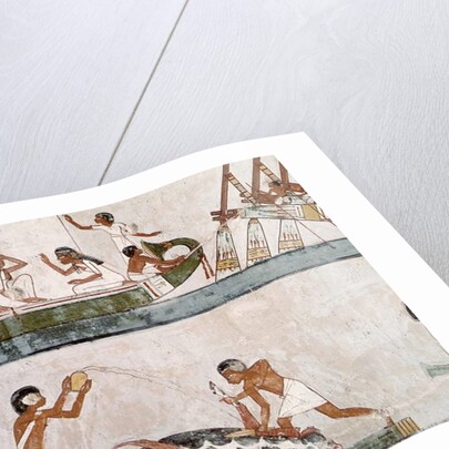 Sacrifice and purification of a bull, and a sailing ritual by Egyptian 18th Dynasty