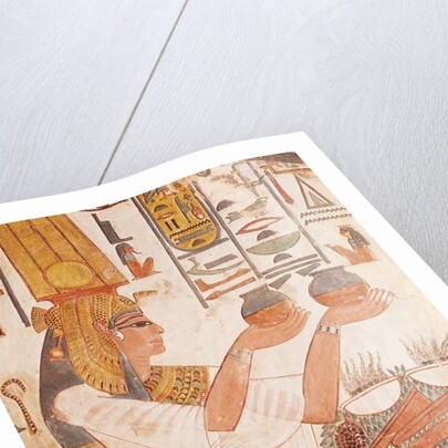 Nefertari Making an Offering by Egyptian 19th Dynasty