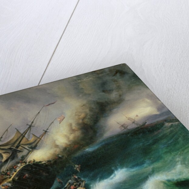 Study for The Burning of the 'Kent' in 1825 by Jean Antoine Theodore Gudin