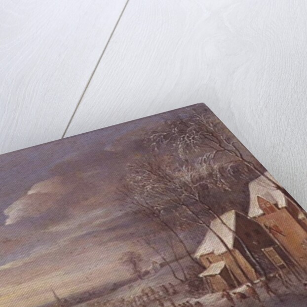 Skating Scene or, Snow Effect by Robert van den Hoecke