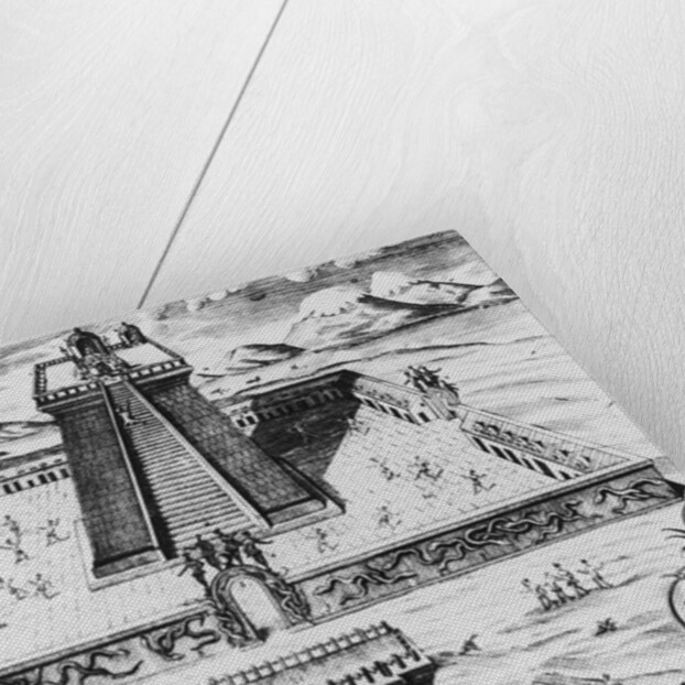 The Templo Mayor at Tenochtitlan by Mexican School