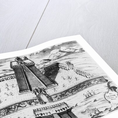 The Templo Mayor at Tenochtitlan by Mexican School