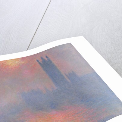 The Houses of Parliament, London, with the sun breaking through the fog, 1904 by Claude Monet