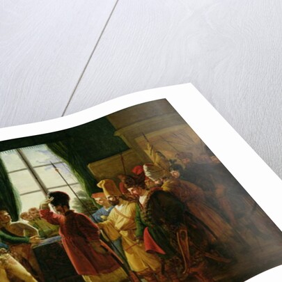 Alexander I Presenting the Kalmuks, Cossacks and Bashkirs to Napoleon I at Tilsit in July 1807, 1807-10 by Pierre-Nolasque Bergeret