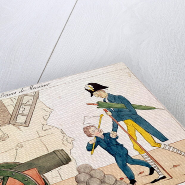 Caricature of Charles X and the Henri Duc de Bordeaux, 25th July 1830 by French School