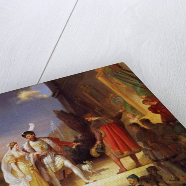 Francois I with Leonardo da Vinci by Alexandre Evariste Fragonard