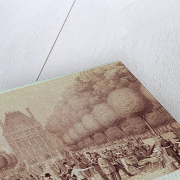 The National Guard from the Eure Camped in the Tuileries Garden, 26th June 1848 by Leon Auguste Asselineau