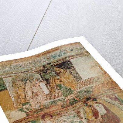 Noah's Ark and Moses with the Tablets of the Law by French School