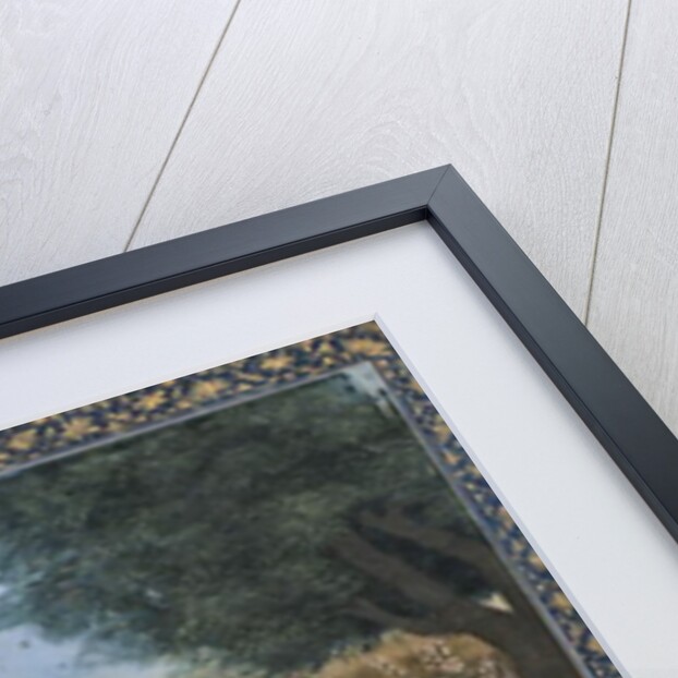 Couple on a Terrace in a Garden by Indian School