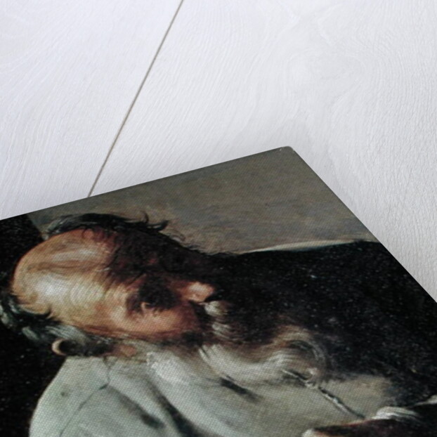 An Old Man, detail of the head, c.1618-19 by Georges de la Tour