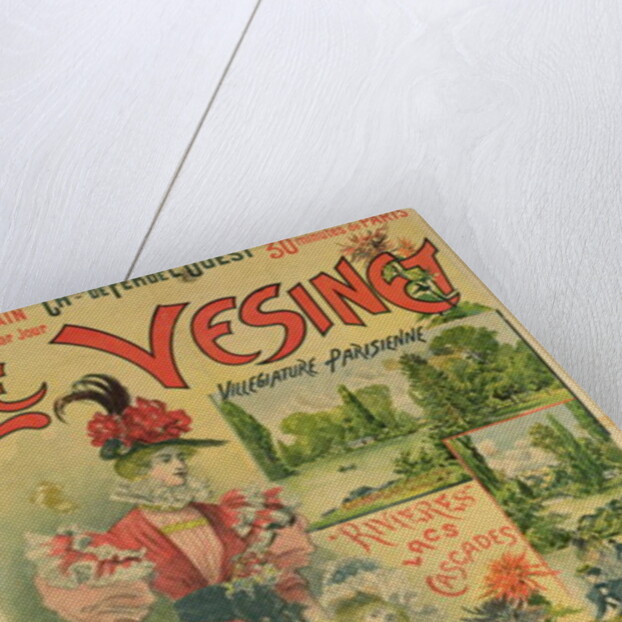 Poster for the Chemins de Fer de l'Ouest to Le Vesinet, c.1895-1900 by Albert Robida