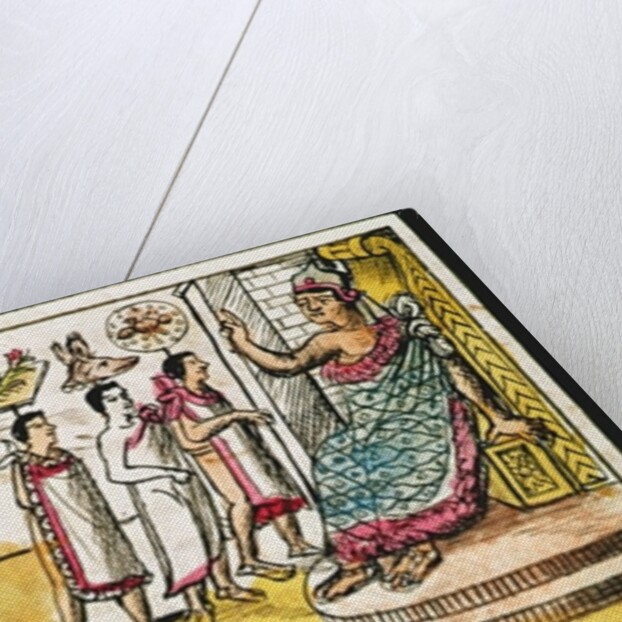 Fol.40r Construction of Tenochtitlan, 1579 by Diego Duran