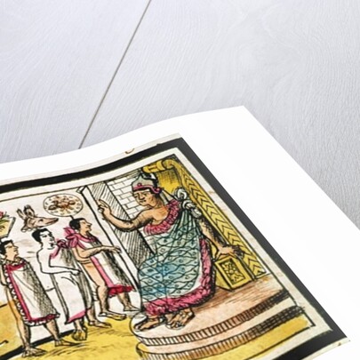 Fol.40r Construction of Tenochtitlan, 1579 by Diego Duran