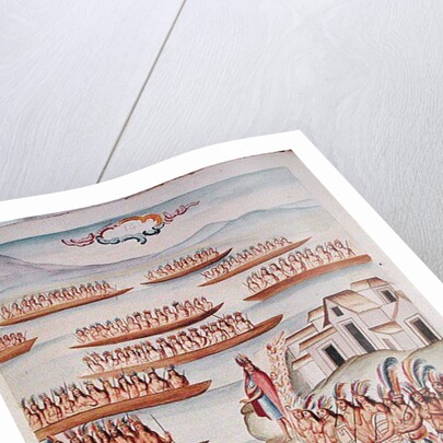 Tome 4 fol.14 Tlatelolco and the Lagoon by Diego Garcia Panes y Avellan