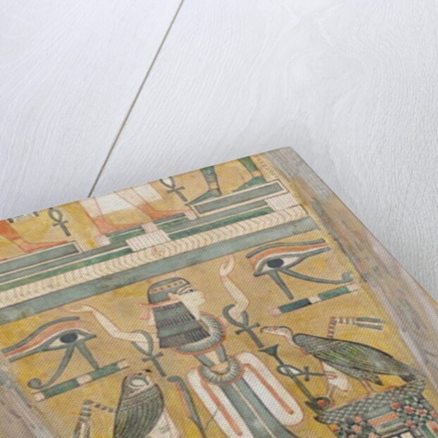 Interior of the coffin of Imenemipet depicting the wedjat eye and a woman with raised arms, 21st-22nd Dynasty by Third Intermediate Period Egyptian