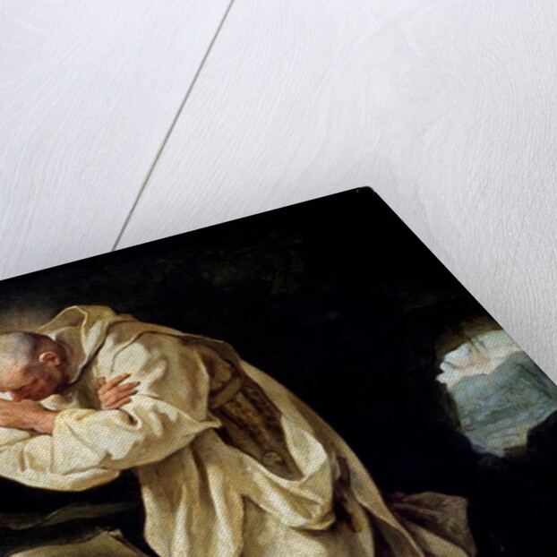 St. Bruno Praying in the Desert, 1763 by Jean Bernard Restout