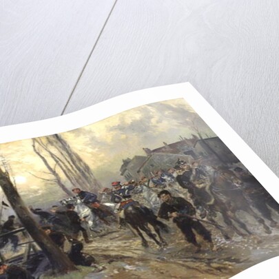 Ambush near a Bridge Defended by Troops, Early Morning, 1870 by Jean-Baptiste Edouard Detaille