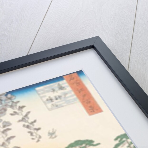 The Bridge with Wisteria or Kameido Tenjin Keidai by Ando or Utagawa Hiroshige