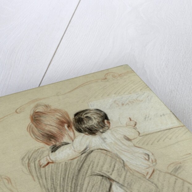 Madame Paul Helleu and her Daughter Paulette, 1905 by Paul Cesar Helleu