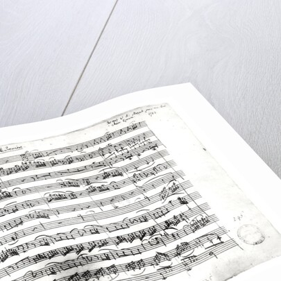 Ms.225 Sonate Premiere for violin and harpsichord in C major 1782 by Wolfgang Amadeus Mozart