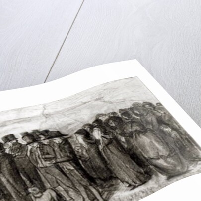 Study for Burial at Ornans, 1849 by Gustave Courbet