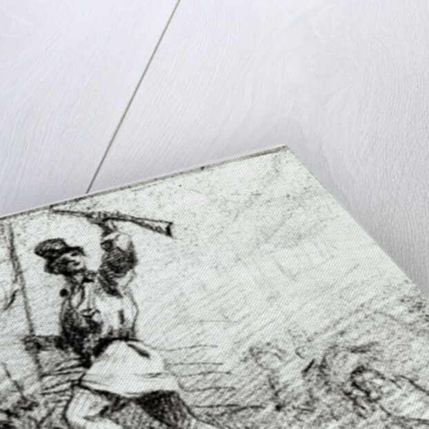 The Barricade, 19th century by Gustave Courbet