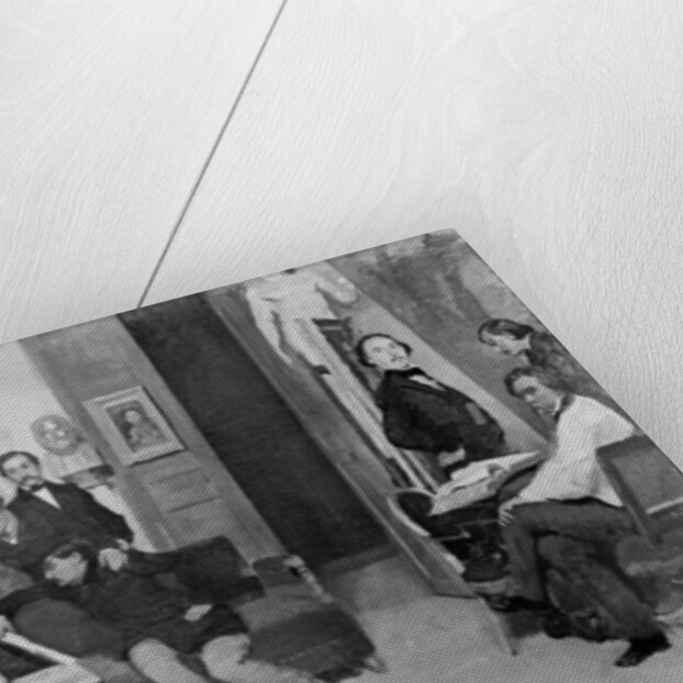 The Studio of the Painter by Jean Francois Gigoux