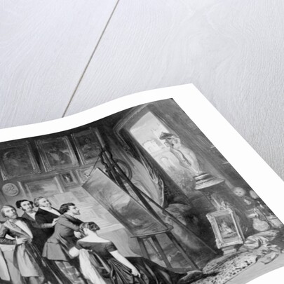 Interior of the Studio of Alfred Bruyas in Montpellier, 1848 by Auguste Barthelemy Glaize