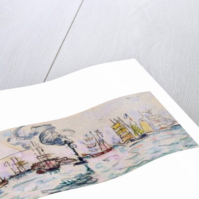 The Departure of the Fishing Trawlers to Newfoundland, 1928 by Paul Signac