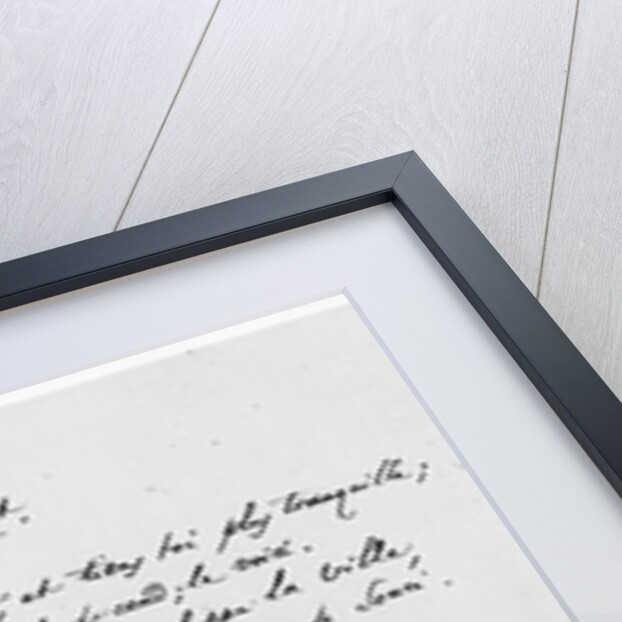 Recueillement, signed sonnet, 1861 by Charles Pierre Baudelaire