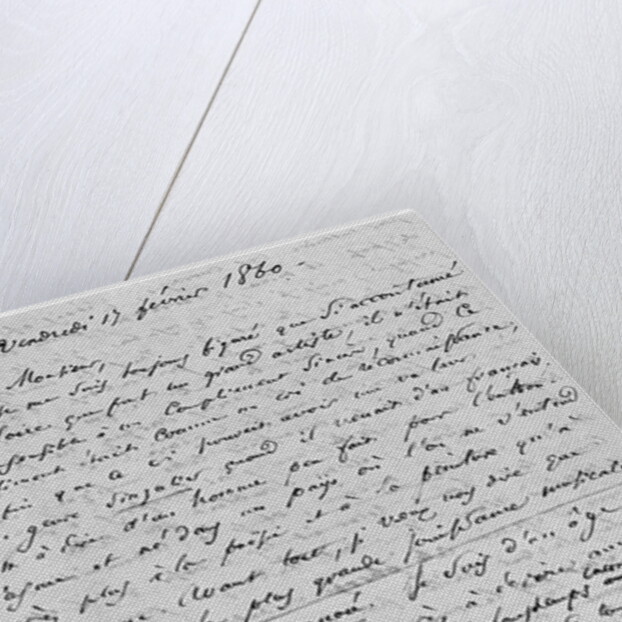 Letter to Richard Wagner 17th February 1860 by Charles Pierre Baudelaire