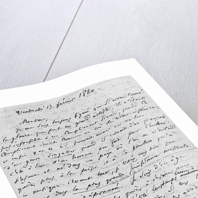 Letter to Richard Wagner 17th February 1860 by Charles Pierre Baudelaire