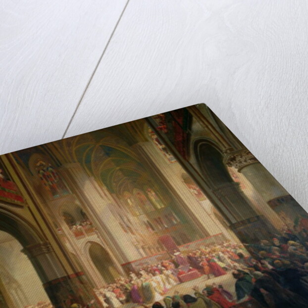 Estates General of Paris Meeting in Notre-Dame after the Death of Charles IV, 1st February 1328, 1841 by Jean Alaux