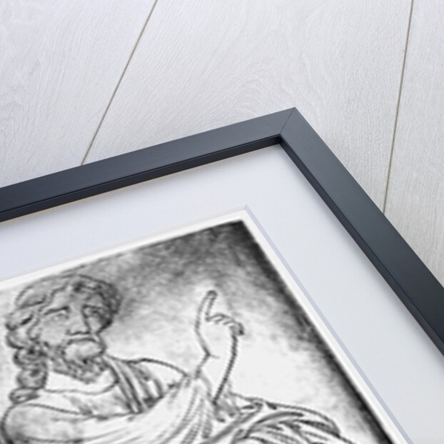 Facsimile copy of Ms Fr 19093 fol.28 Figures of two apostles or prophets by Villard de Honnecourt