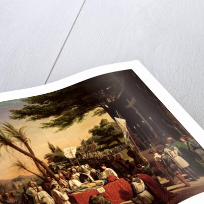 Funeral of Godfrey of Bouillon in Jerusalem, 23rd July 1100, 1838 by Edouard (1799-1877) Cibot