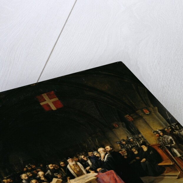 The Chapter of the Order of St. John of Jerusalem held in Rhodes in 1524, 1839 by Claude Jacquand