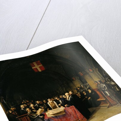 The Chapter of the Order of St. John of Jerusalem held in Rhodes in 1524, 1839 by Claude Jacquand