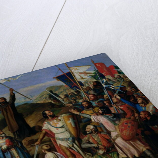 Procession of Crusaders around Jerusalem, 14th July 1099, 1841 by Jean Victor Schnetz