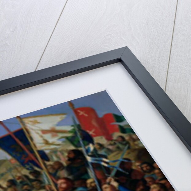 Procession of Crusaders around Jerusalem, 14th July 1099, 1841 by Jean Victor Schnetz