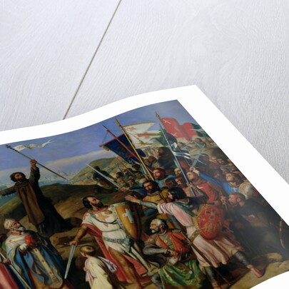 Procession of Crusaders around Jerusalem, 14th July 1099, 1841 by Jean Victor Schnetz