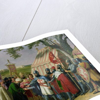 Count of Tripoli accepting the Surrender of the city of Tyre in 1124, 1840 by Alexandre-Francois Caminade
