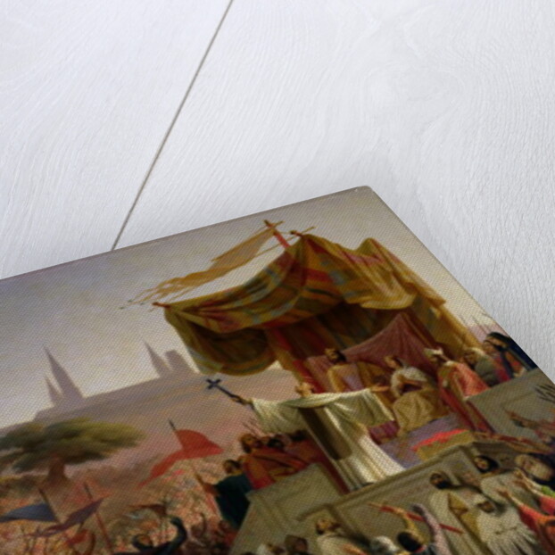 St. Bernard of Clairvaux preaching the Second Crusade in Vezelay, 31st March 1146, 1840 by Emile Signol