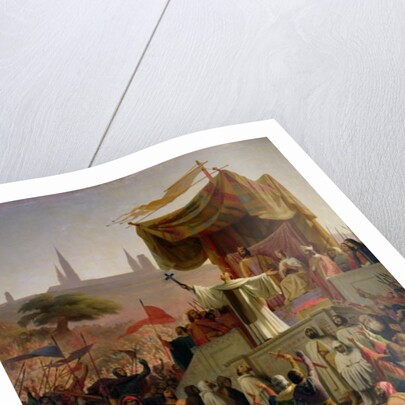 St. Bernard of Clairvaux preaching the Second Crusade in Vezelay, 31st March 1146, 1840 by Emile Signol