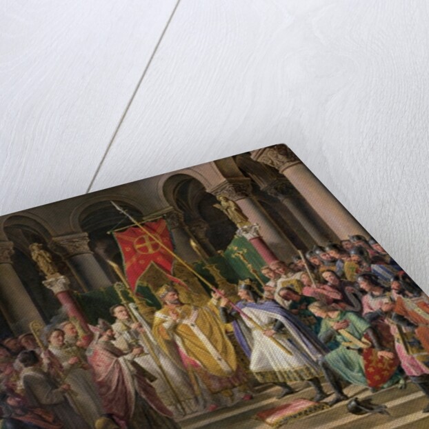 Philip Augustus King of France Taking the Banner in St. Denis, 24th June 1190, 1841 by Pierre Henri Revoil